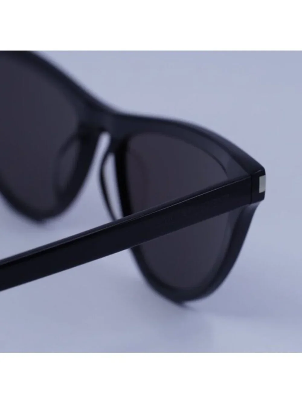 Saint Laurent SL550 SLIM 001 Sunglasses Black Cat Eye Frame, Black Lenses